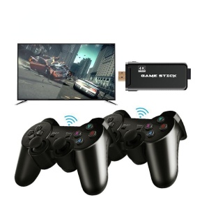 Consola de jocuri video retro, Controler wireless dual, HDMI, Compatibil TV, 64GB, 10000 de jocuri, Negru - Img 4