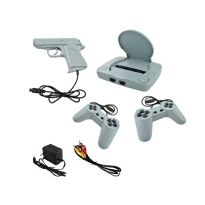 Consola de jocuri video retro FOXMAG24, cu 2 joystick-uri si 1 arma laser incluse - Img 1