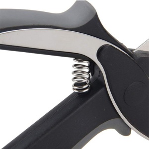 Cutit tip foarfeca pentru bucatarie, Clever Cutter, Inox, Negru/Gri - Img 2