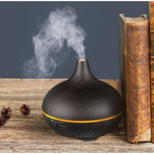 Difuzor Uleiuri Esentiale FOXMAG24®, 550 ml, Ultrasonic, AROMA M303 Aromatherapy, Wenge, 7 culori, Telecomanda - Img 4