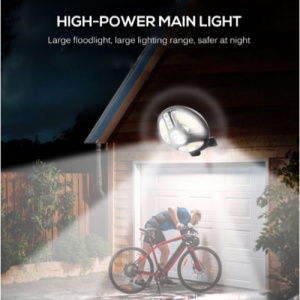 Lampa solara cu telecomanda FOXMAG24, 120 x LED, Senzor de miscare, Negru - Img 3