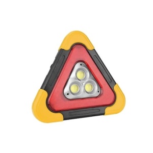 Lanterna, FOXMAG24, Multifunctionala, Forma de Triunghi, 3 LED-uri, Waterproof, Negru - Img 1
