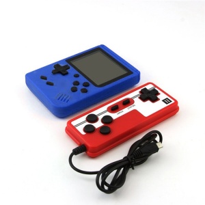 Mini consola portabila Rantime, 400 jocuri, 2 jucatori, Albastru - Img 1