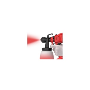 Pistol de vopsit, cu rezervor de 800 ml, cu acumulator inclus, duza reglabila, cu piese detasabile pentru o curatare usoara, rosu - Img 4