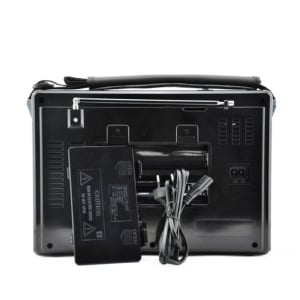 Radio portabil, Bluetooth, AM/FM, conectivitate USB, Retro, card de memorie, rosu - Img 4