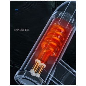 Robinet de incalzire a apei, electric, cu afisaj, ecran LED, rotire la 360 de grade, cu flux direct de apa, alb - Img 4