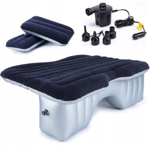Saltea auto cu pompa Dittom, PVC, Albastra, 135 x 88 x 45 cm - Img 2