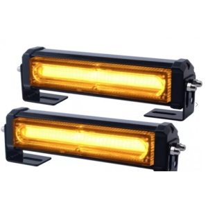 Set 2 lampi avertizare galbene 3 Led FOXMAG24, LED, 12-24V, 36W, stroboscoape 9 functii, grila sau plafon - Img 3