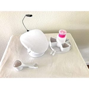 Set suport de sprijin pentru maini, FOXMAG24, capac sanitar, lumina led flexibila, 5 piese - Img 4