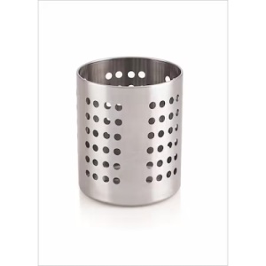 Set ustensile pentru bucatarie, cu 4 piese, din inox, cu suport de inox inclus, compatibil cu masina de spalat vase, argintiu - Img 4