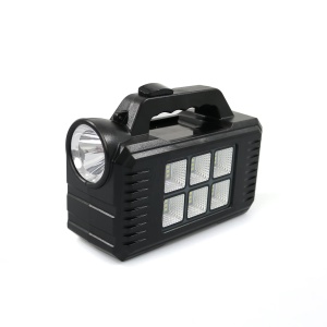 Sistem de iluminat solar, cu 2 becuri LED, lampa LED, USB, tensiunea maxima 9V, negru - Img 3