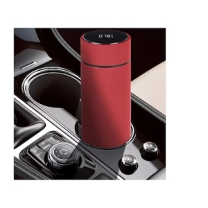 Termos cu afisaj temeperatura, din otel, capacitate 500 ml, cu display LED, rosu - Img 4