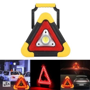 Triunghi reflectorizant iluminat LED cu incarcare solara sau prin USB, luminozitate reglabila - Img 4
