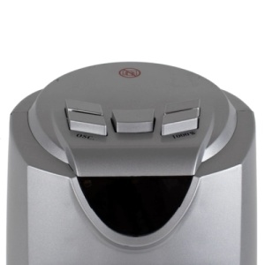 Aeroterma tip turn, cu aer cald sau rece, putere 2000W, cu 2 trepte de functionare, oscilanta, termostat reglabil, protectie la supraincalzire, buton on/off, argintiu - Img 3