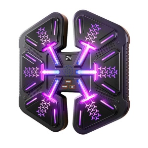 Aparat de box muzical cu tinta pentru lovituri cu Bluetooth, interactiv, iluminare LED, Multicolor - Img 1