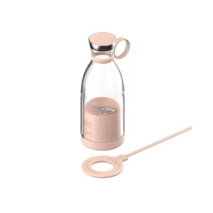 Blender electic, portabil, pentru calatorii, putere 40W, capacitate 380ml, roz - Img 1