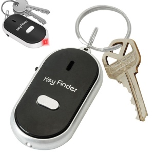 Breloc pentru localizare si gasire chei pierdute, functionare cu baterii, dimensiuni 5, 7 x 3cm, raza de actiune 5m, din plastic, negru - Img 1