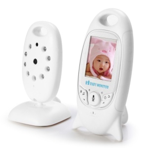 Camera Audio-Video si monitor, pentru supraveghere bebelusi, night vision, Monitorizare Temperatura, Alarma, Cantece de leagan, ecran HD XL 2 Inch, LCD, alb - Img 2