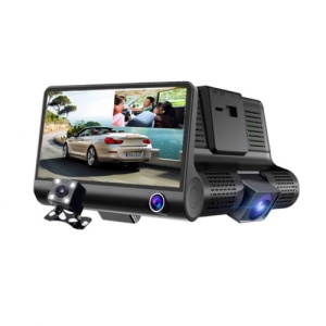 Camera Auto DVR Full HD FOXMAG24®, - Fata/Spate/Interior, Display 4 Inch, G Senzor, 170 grade - Img 2