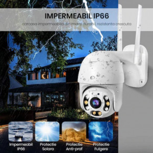 Camera De Supraveghere FOXMAG24® , FULL HD 1080P, Aplicatie mobila Yoosee, 2MP, Wifi, Interior/Exterior, Vedere Color Noaptea, Rezistenta La Apa, Comunicare Bidirectionala, Senzor Miscare - Img 4