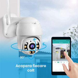 Camera De Supraveghere FOXMAG24® , FULL HD 1080P, Aplicatie mobila Yoosee, 2MP, Wifi, Interior/Exterior, Vedere Color Noaptea, Rezistenta La Apa, Comunicare Bidirectionala, Senzor Miscare - Img 7