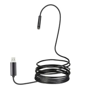 Camera endoscopica de inspectie, 2 in 1, pentru Android, PC, Micro USB, Camera HD, cu 6 LED-uri de iluminare, lungime 5M, negru - Img 1