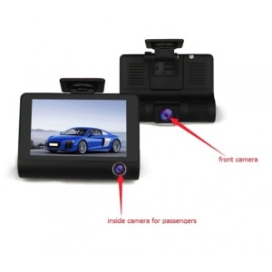 Camera Video Auto Tripla FULL-HD, 3 camere- fata/spate/interior, Display 4 inch - Img 4