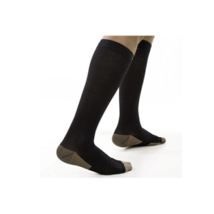 Ciorapi compresivi FOXMAG24, imbunatateste circulatia sanguina, energizeaza gambele si talpile, tesatura cu insertie de cupru, marime L/XL, negru - Img 3