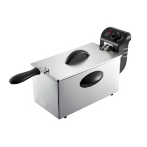 Friteuza confectionata din otel inoxidabil, putere 2180 W, cu 7 programe, capacitate 3l, sistem anti-alunecare, argintiu - Img 1