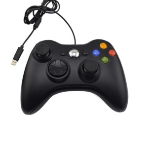 Gamepad, Controler pentru Xbox 360 FOXMAG24®, PC, cablu 2,5 m, Negru - Img 1