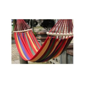 Hamac din bumbac multicolor, FOXMAG24, 200x100 cm - Img 4