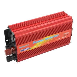 Invertor tensiune auto FOXMAG24 12V-220V, 1000 W, putere continua 665 W, rosu - Img 1