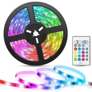 Kit Banda Flexibila LED FOXMAG24, Cu Telecomanda, adaptor si Sursa, Lungime 5 metri, Multicolor - Img 1