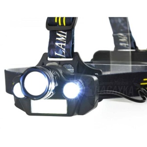 Lanterna frontala pentru cap cu 4 surse luminoase si zoom, FOXMAG24 - Img 3
