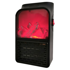 Mini aeroterma portabila FOXMAG24®, 900W, ecran digital, Temperatura Ajustabila, Lumina Ambientala, negru - Img 2