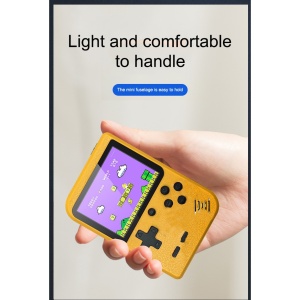 Mini consola portabila Rantime, 400 jocuri, 2 jucatori, Galben - Img 3