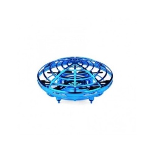 Mini drona OZN cu inductie si lumini LED, albastru - Img 1