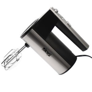 Mixer de mana FOXMAG24® 150W, 5 viteze, Accesorii: 2 spirale, 2 teluri, inox - Img 1