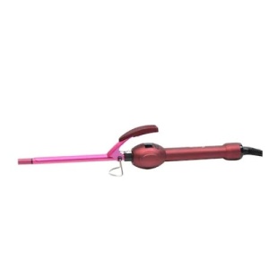 Ondulator afro profesional FOXMAG24, pentru bucle, cilindru 9 mm 30W, 80-230 grade cu tehnologie ionica, visiniu - Img 1