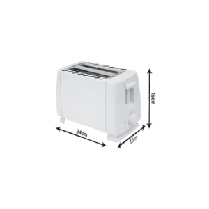 Prajitor de paine, capacitate 2 felii, 7 nivele de rumenire, putere 700W, alb - Img 2