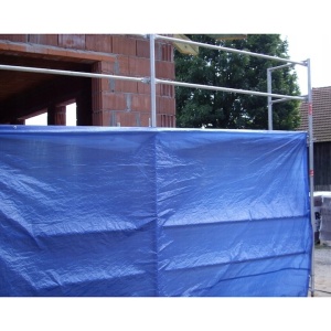 Prelata din polipropilena, dimensiuni 3X4 m, cu margine dublu ranforsata, ochiuri din aluminiu pentru fixare, impermeabil, rezistenta la inghet, albastru - Img 4