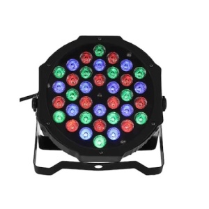 Proiector Par LED FOXMAG24, 36 LED-uri, Diverse Lumini, 110-220V, 50-120W, Design Compact, Usor de folosit, Modern, Negru - Img 1