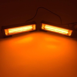 Set 2 lampi avertizare galbene 3 Led FOXMAG24, LED, 12-24V, 36W, stroboscoape 9 functii, grila sau plafon - Img 4