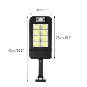 Set 5 lampi solare FOXMAG24, cu telecomanda, 160 LED-uri, corp de iluminat exterior, cu incarcare solara, senzor de miscare si lumina - Img 3
