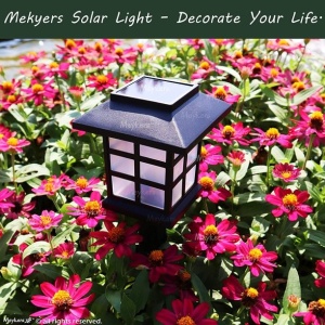 Set 6 lampi solare pentru gradina, cu iluminare LED, rezistente la apa, negru - Img 2
