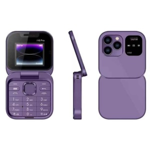 Telefon mobil mini cu ecran dublu, butoane mari, lanterna LED, camera foto, 2 x Nano SIM, player muzical, radio, mov - Img 2