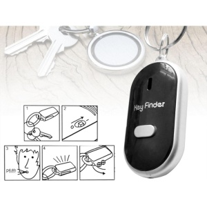Breloc pentru localizare si gasire chei pierdute, functionare cu baterii, dimensiuni 5, 7 x 3cm, raza de actiune 5m, din plastic, negru - Img 4