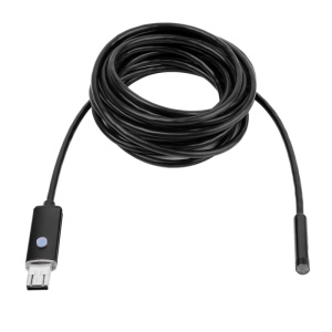 Camera endoscopica pentru telefon, 6 x LED, USB, 5 m, negru - Img 1