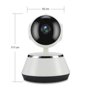 Camera IP Wireless, sunetul bi-directional, detectie la miscare (alarma), iregistreaza pe SD card sau direct pe PC, alb - Img 2