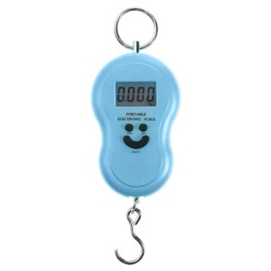 Cantar Electronic Portabil FOXMAG24, 50kg, Ecran LCD, Portabil, Sisteme de Atentionare pentru Greutate depasita sau Baterie descarcata, Albastru - Img 1